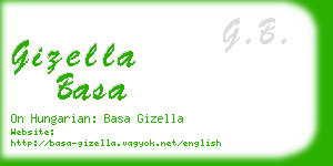 gizella basa business card